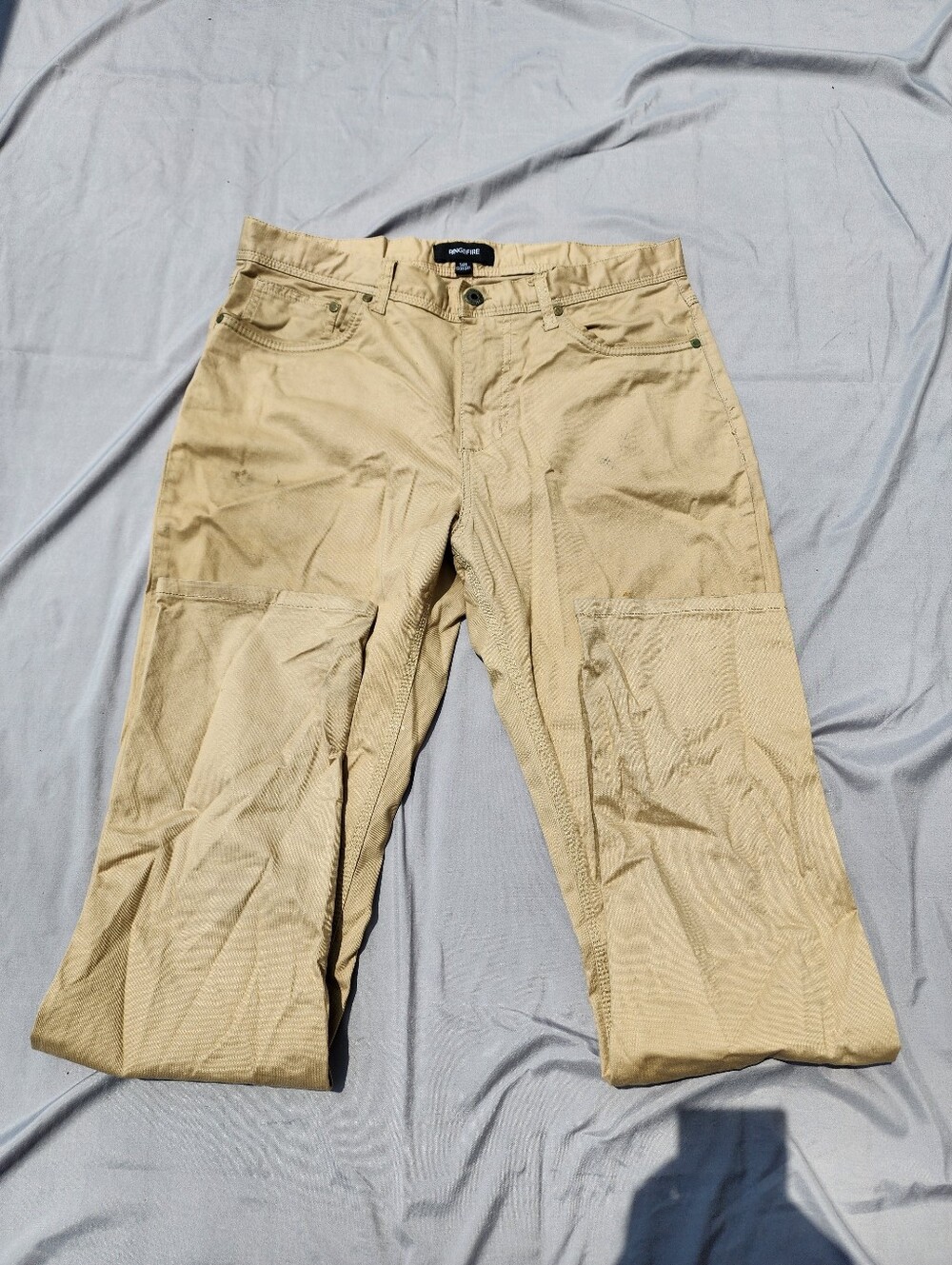 Ring of Fire Slim Fit Chino Pants Mens 33x32 Cotton Khakis Straight Stretch Prep